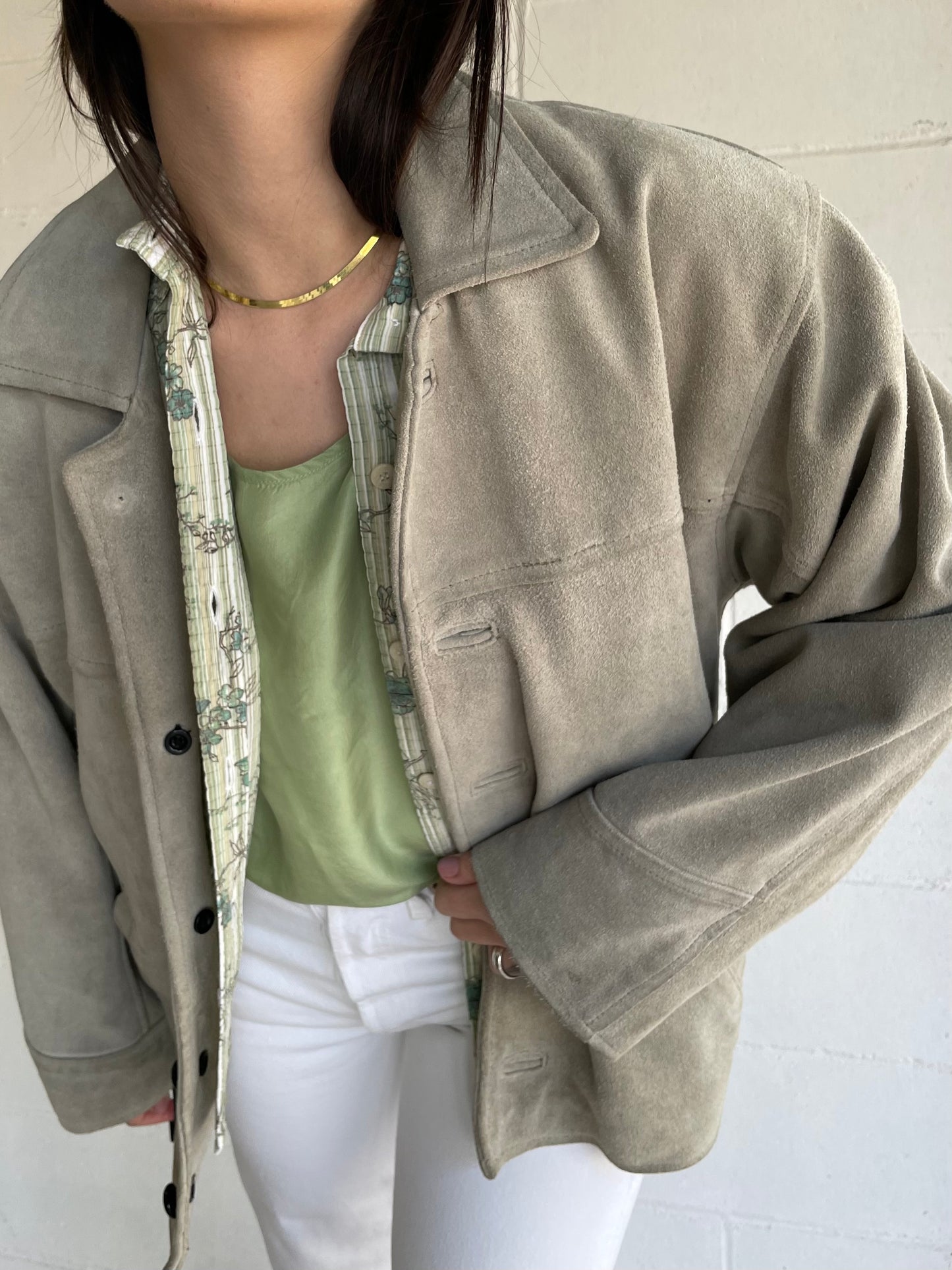 Biker suede ghiaccio - S uomo