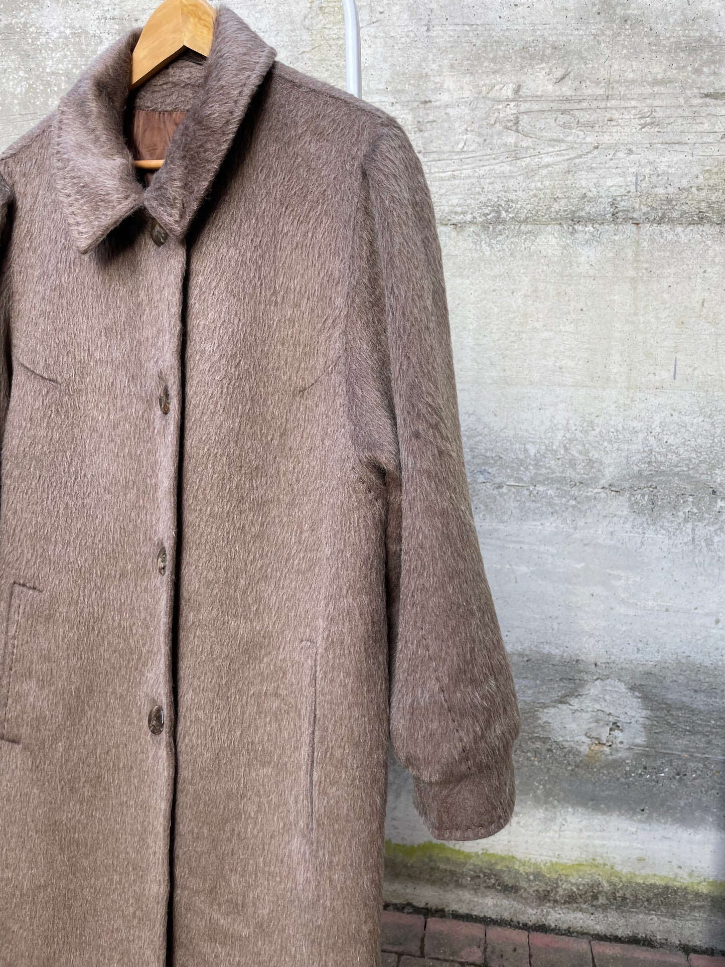 Cappotto lungo sartoriale 100% lana di lama