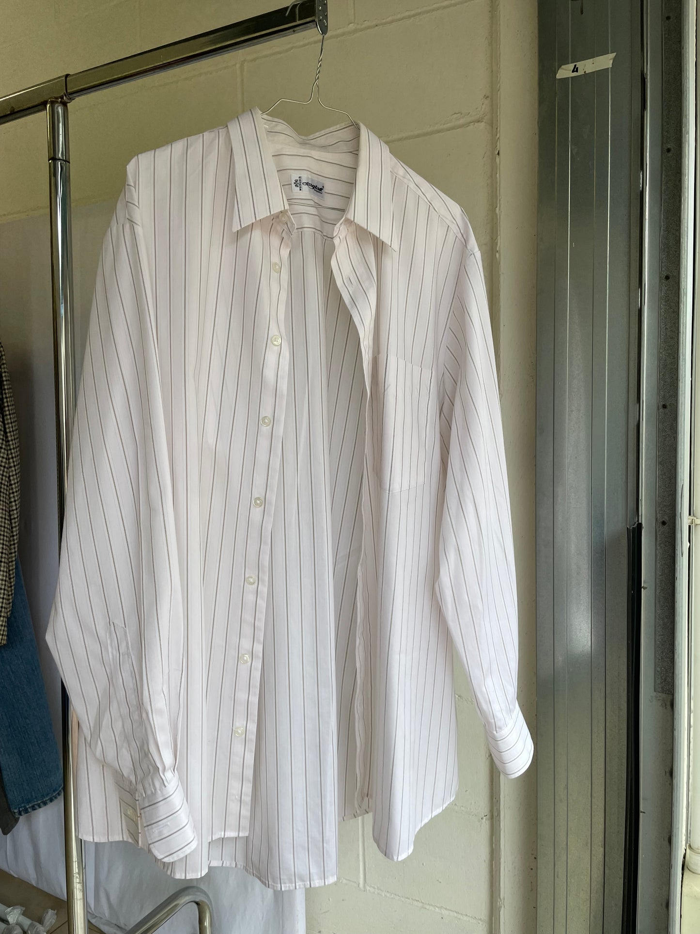 Camicia oversize striped 100% cotone