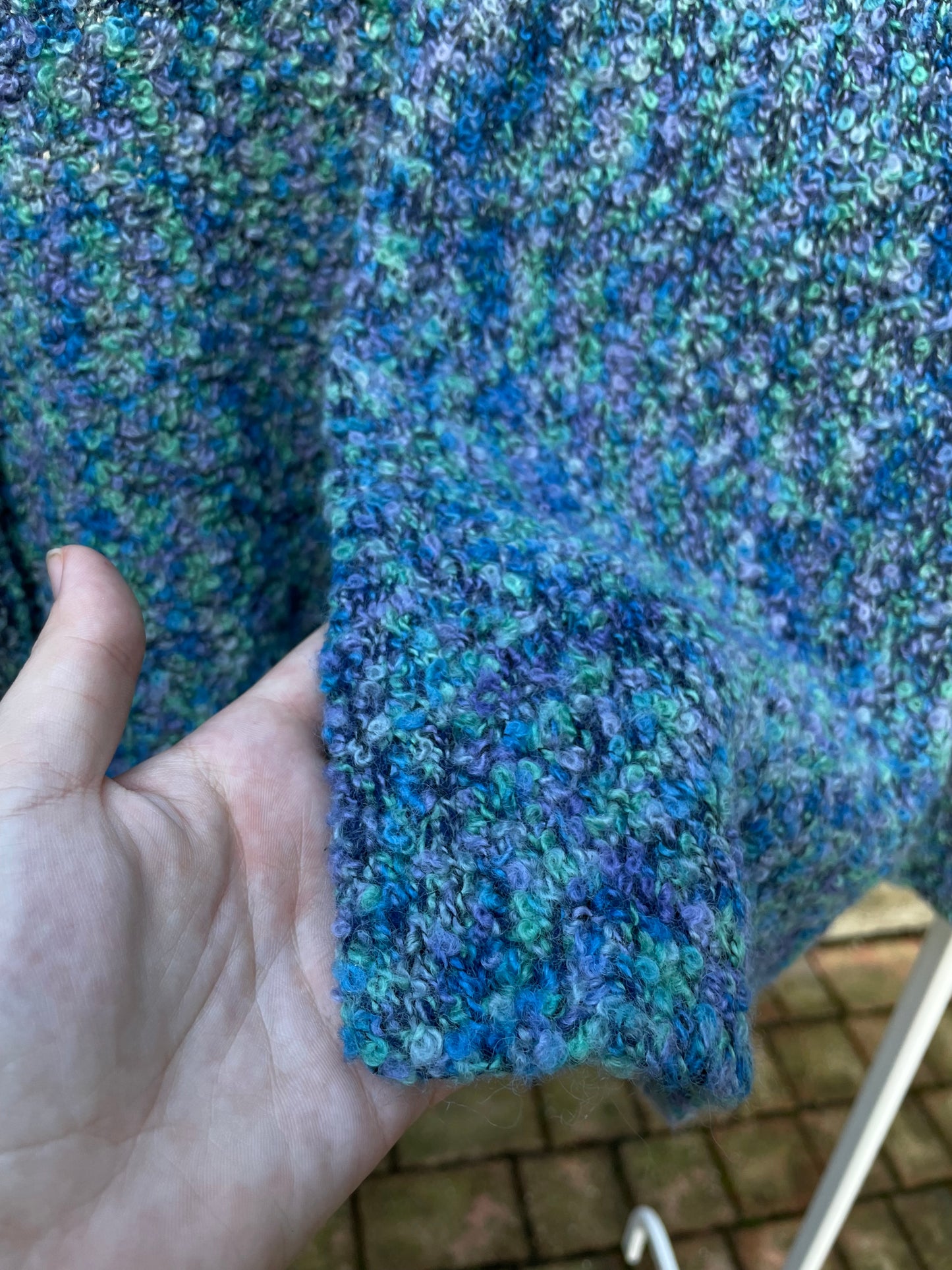 Cardigan aperto sartoriale in lana - taglia unica