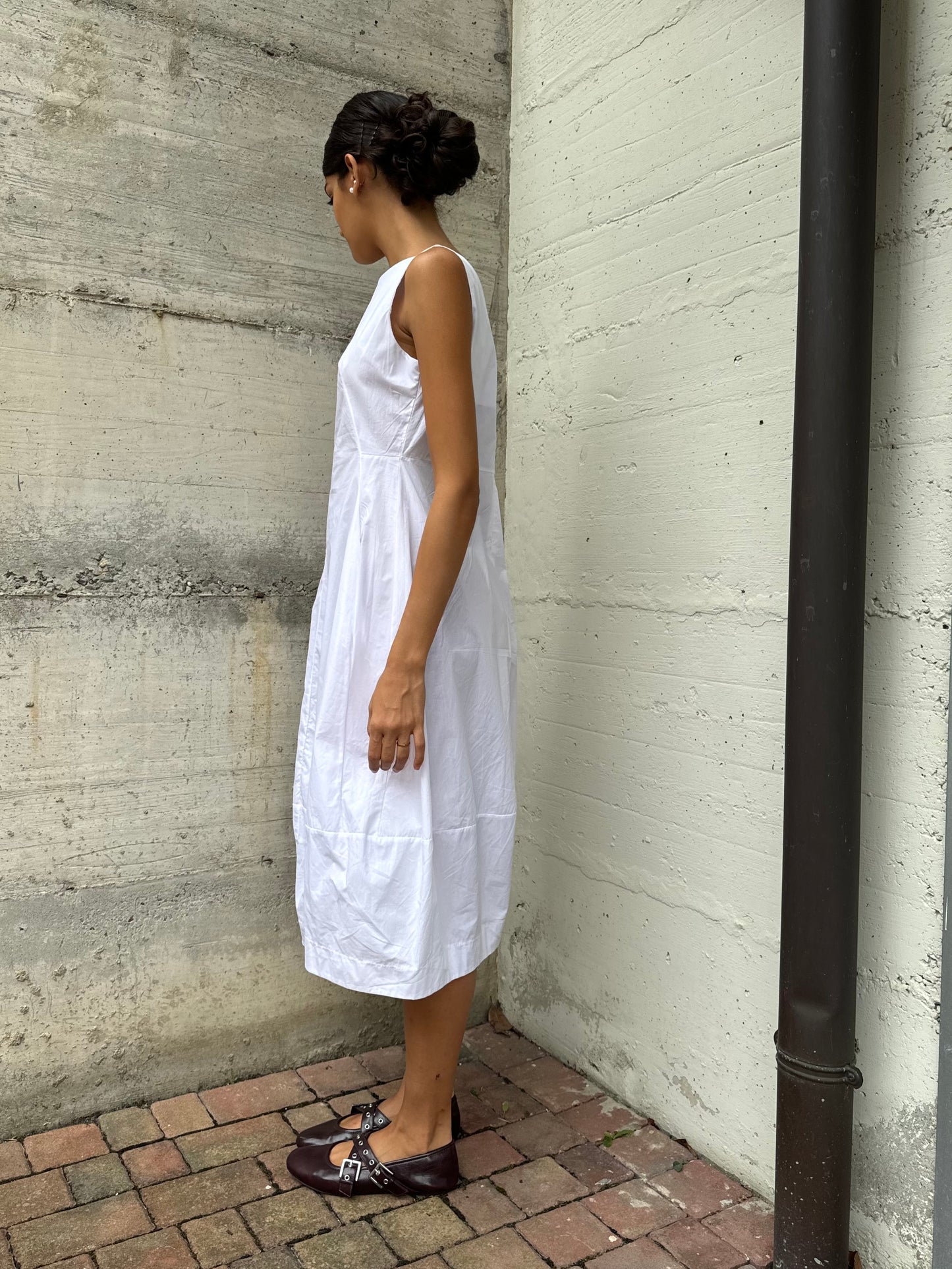 Abito midi 100% cotone, taglia S