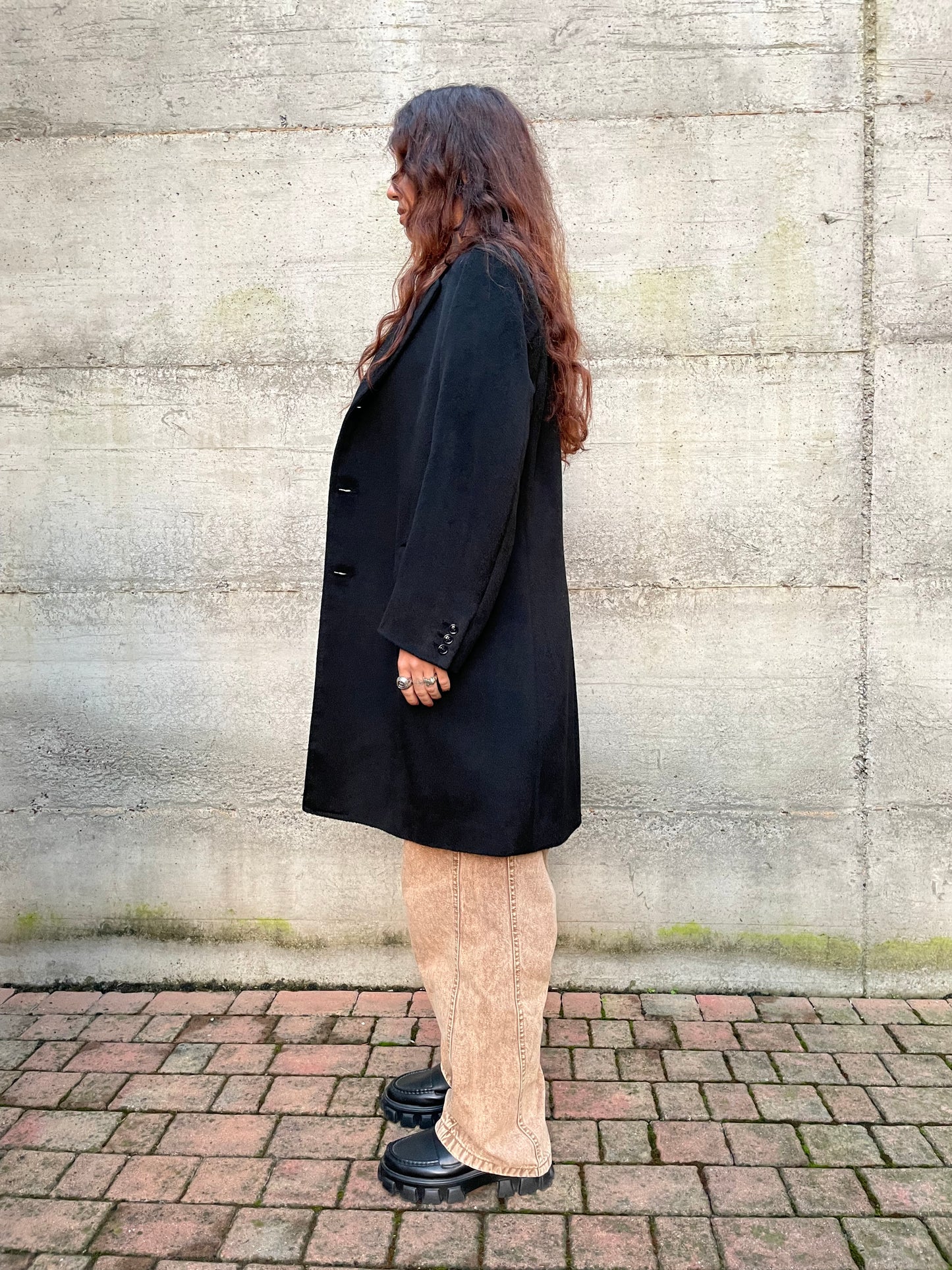 Cappotto maschile sartoriale 100% cammello - taglia S uomo