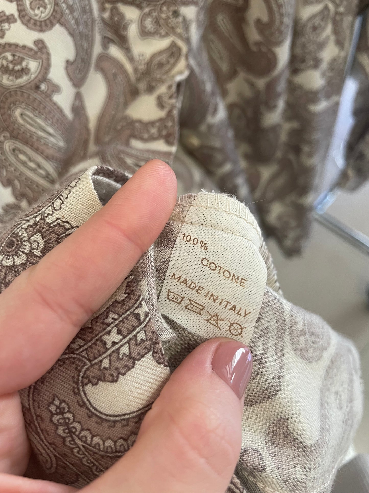 Camicia Paisley 100% cotone