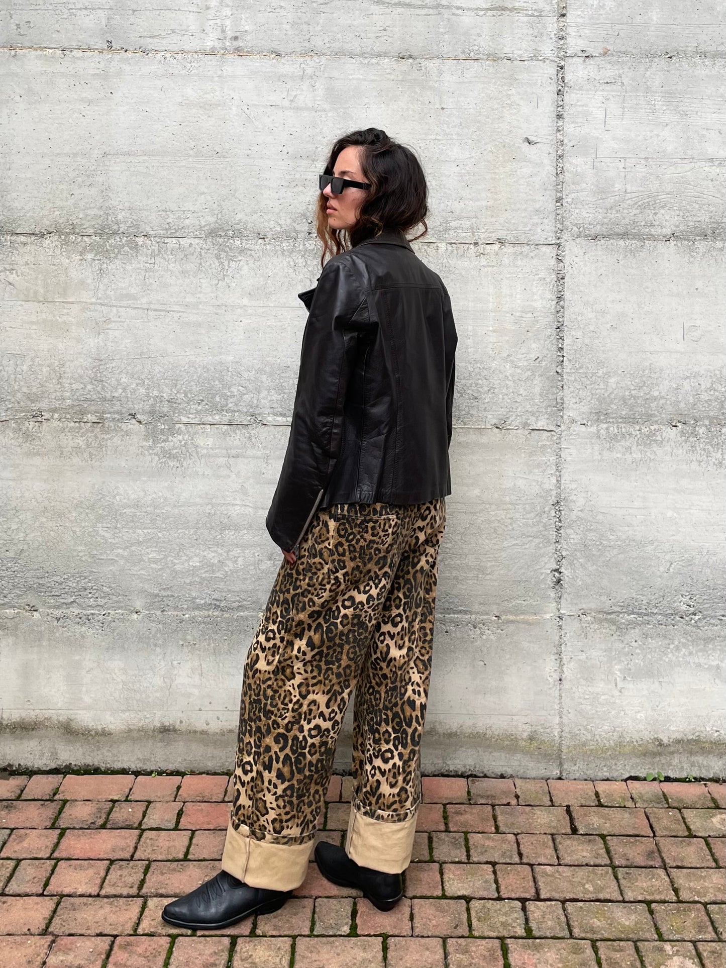 Chiodo vintage testa di moro Made in England, taglia S uomo