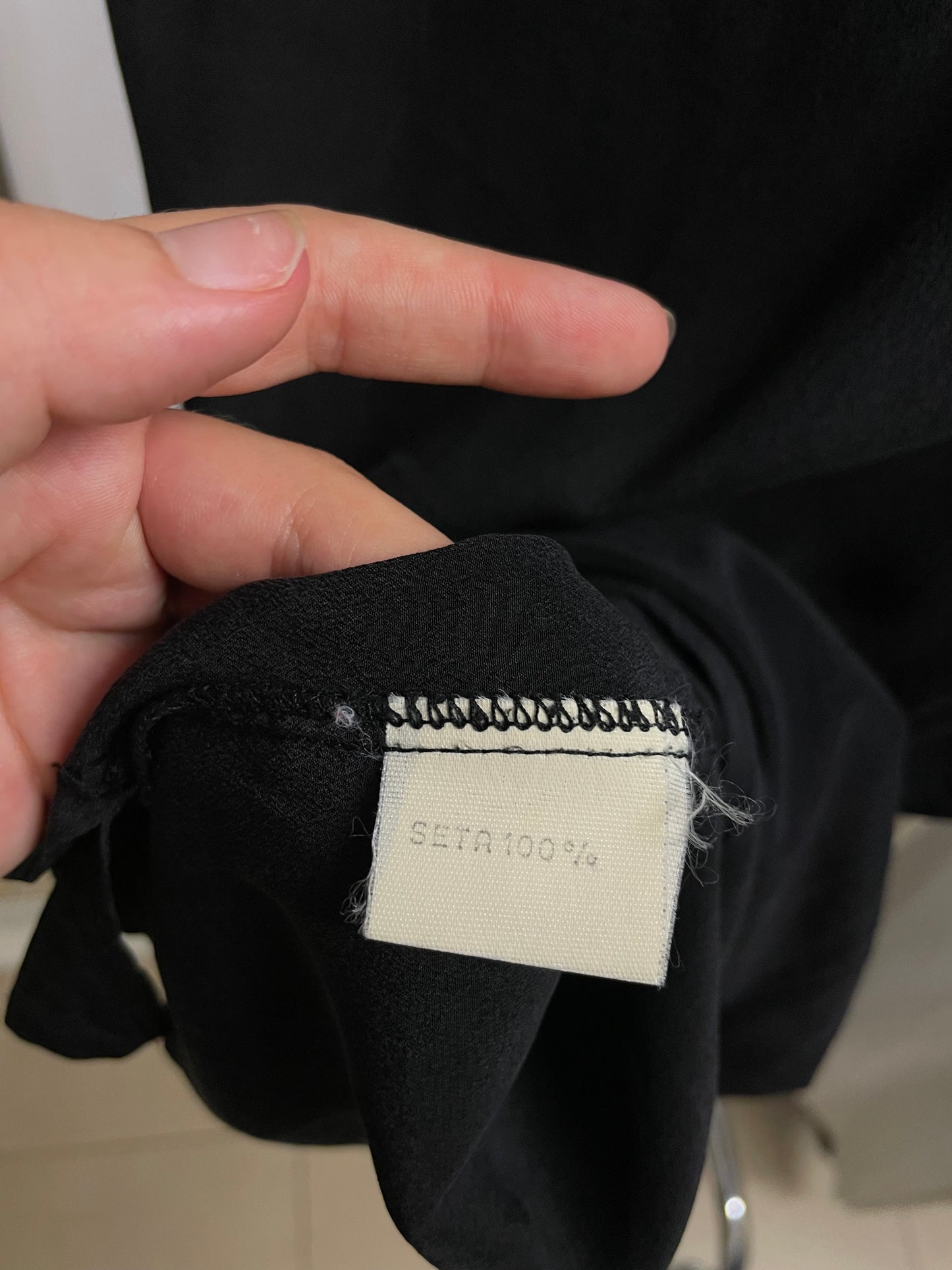 Top sartoriale 100% seta Paola Neri - taglia M