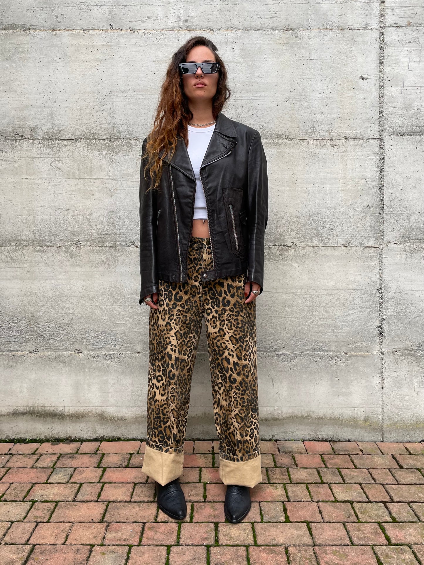 Chiodo vintage testa di moro Made in England, taglia S uomo