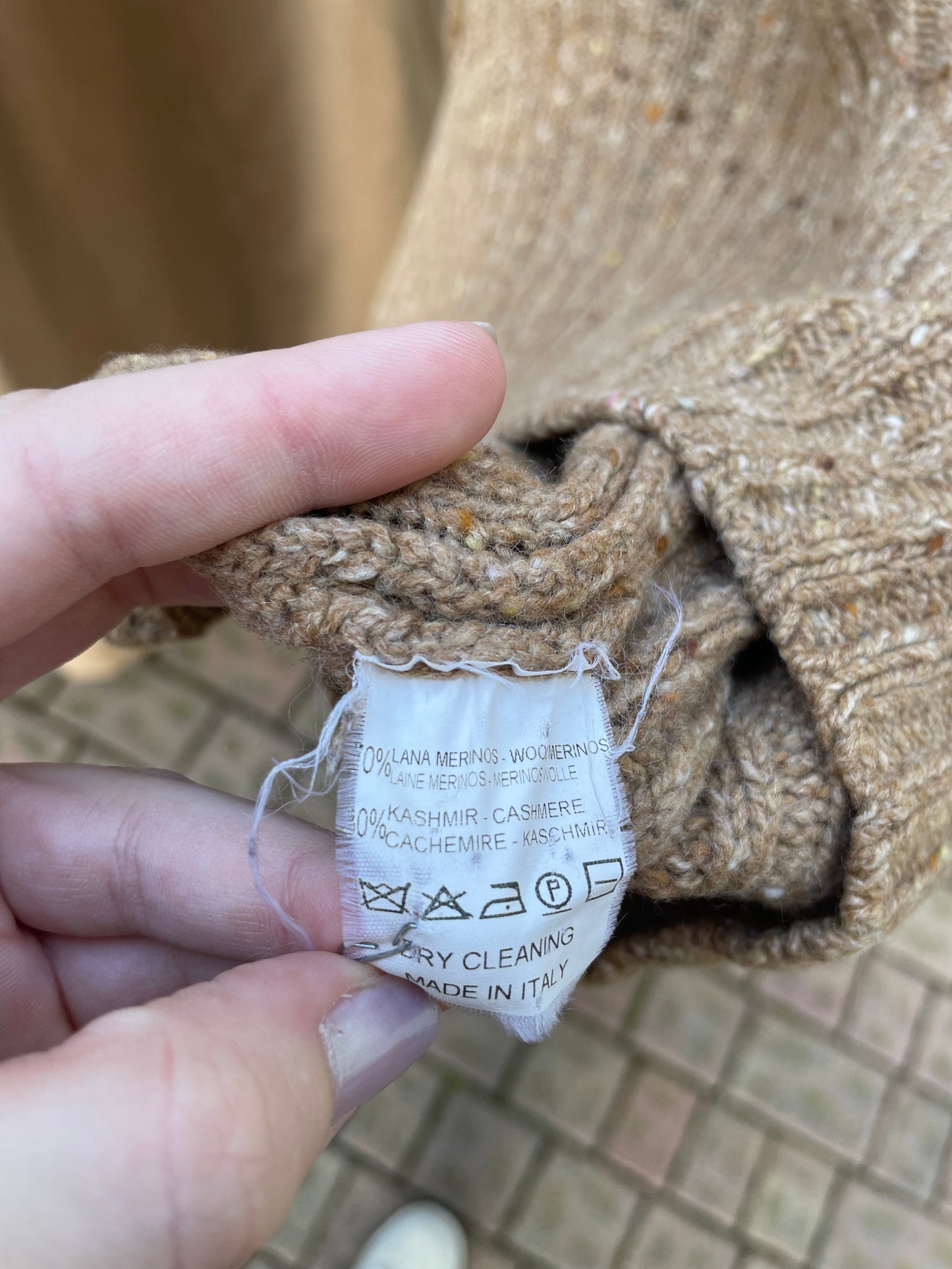 Dolcevita con toppe D'Aniello Boutique 70% lana merinos 30% cashmere