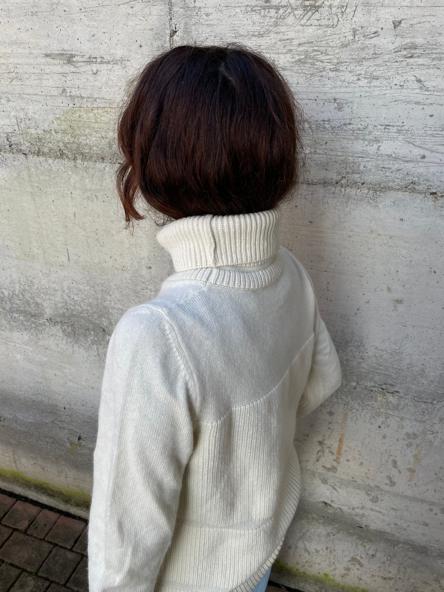 Dolcevita oversize burro Liviana Conti, 100% lana vergine - taglia M