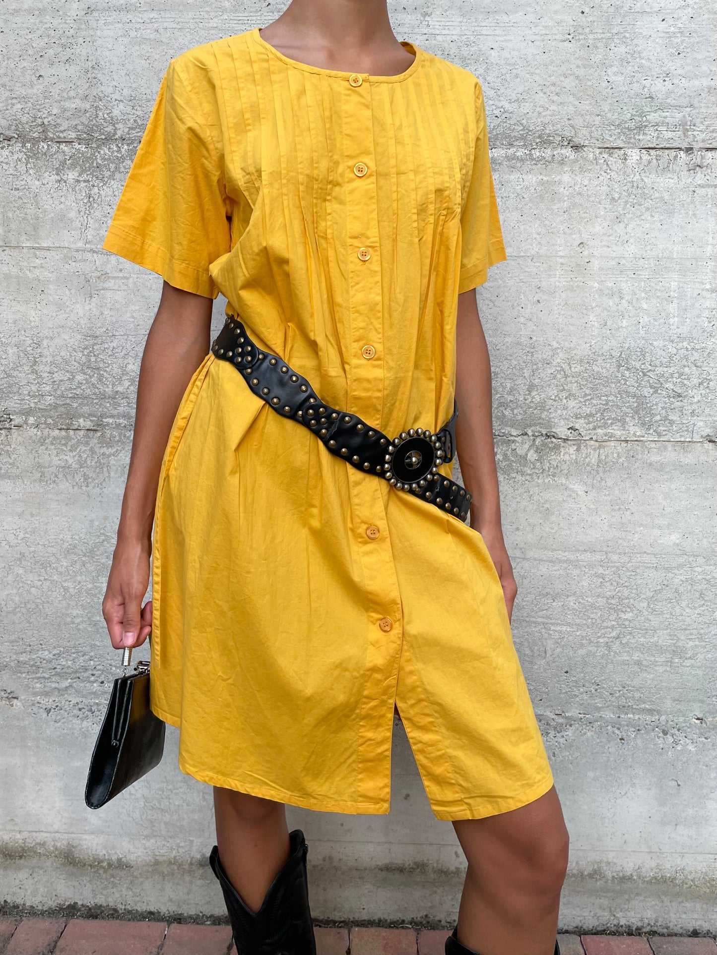 Abito midi Andrea Marè NUOVO deadstock, 100% cotone - taglia L