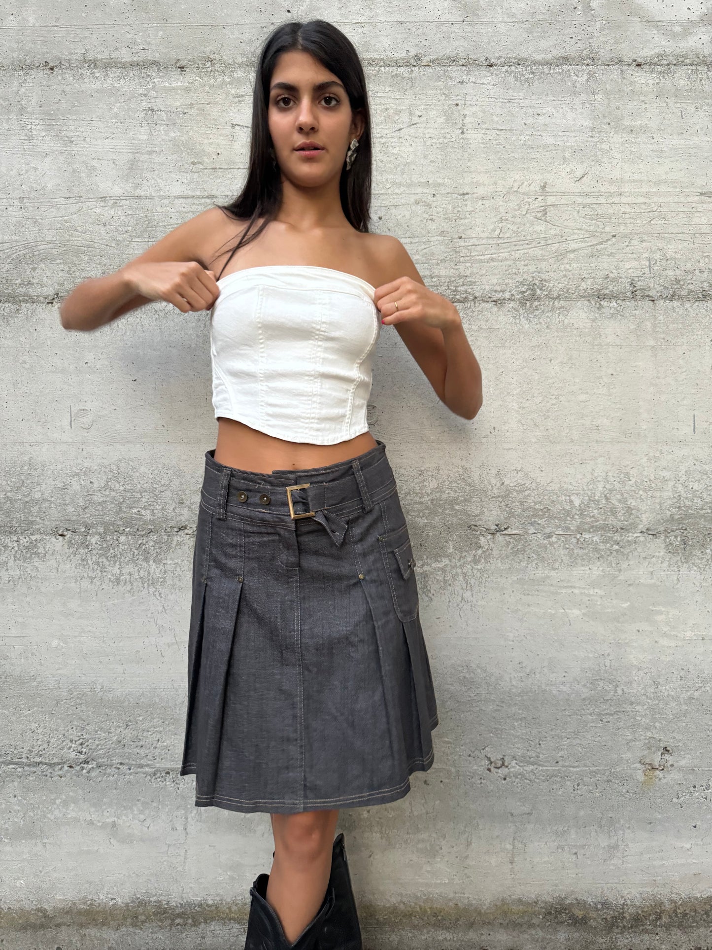 Gonna Y2K in denim, taglia M