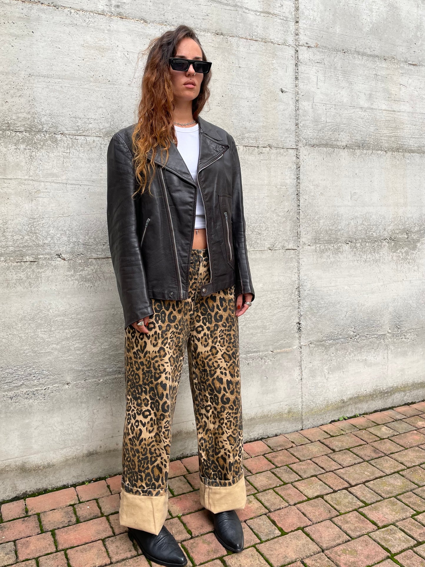 Chiodo vintage testa di moro Made in England, taglia S uomo