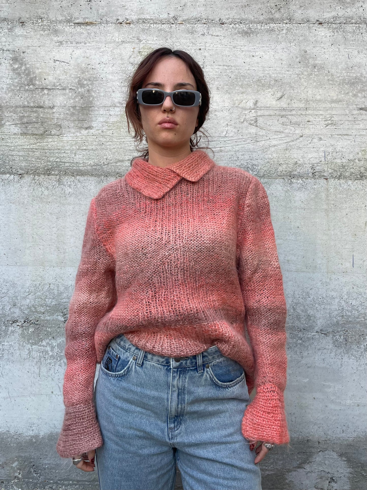 Maglione crochet handmade in lana