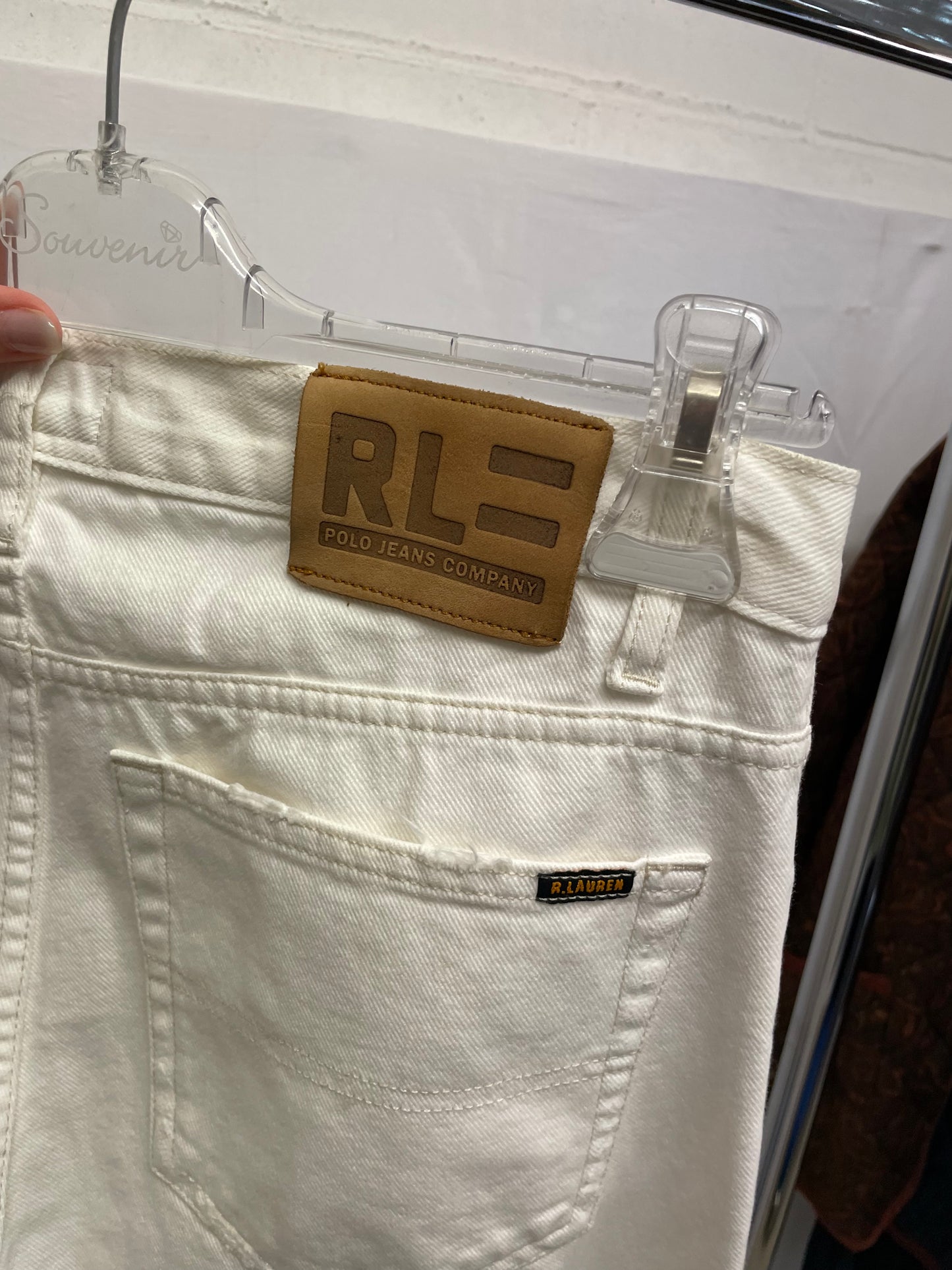 Jeans baggy bianco Polo Ralph Lauren 100% cotone