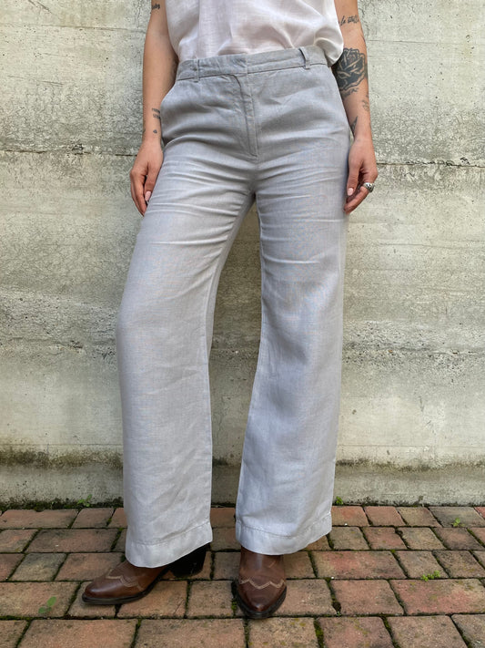 Pantalone Aspesi ghiaccio 100% lino - tg. 42