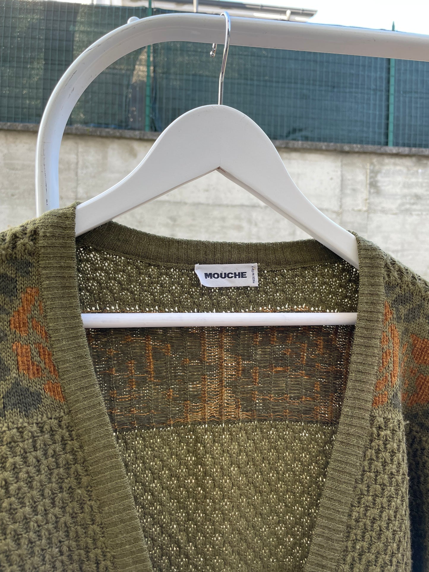 Cardigan fantasia oversize in misto lana