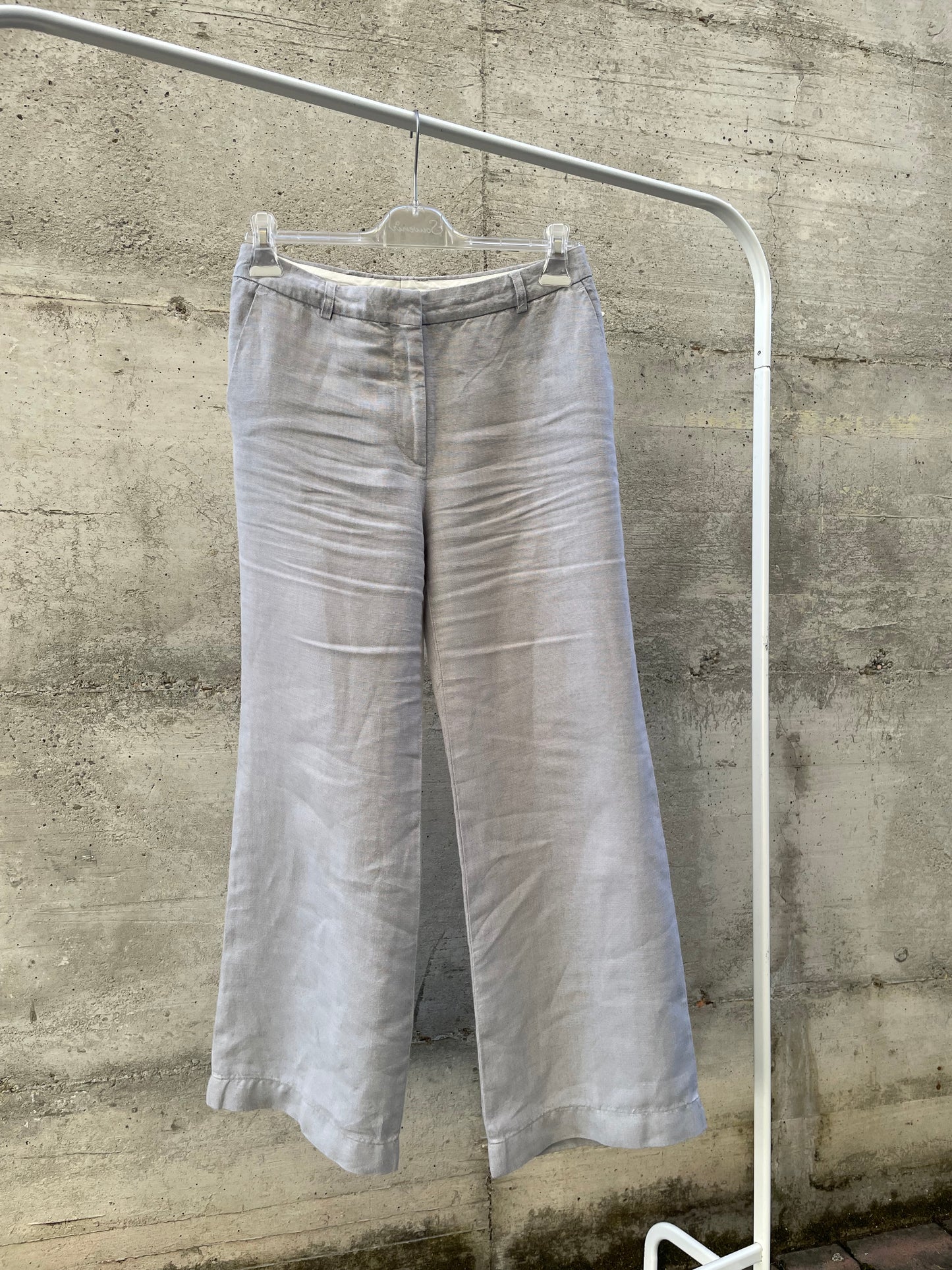 Pantalone Aspesi ghiaccio 100% lino - tg. 42