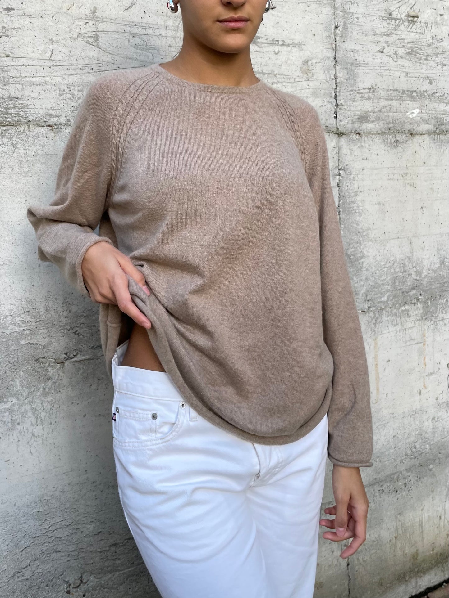 Maglione ampio Egon Fustemberg 100% cashmere - taglia L