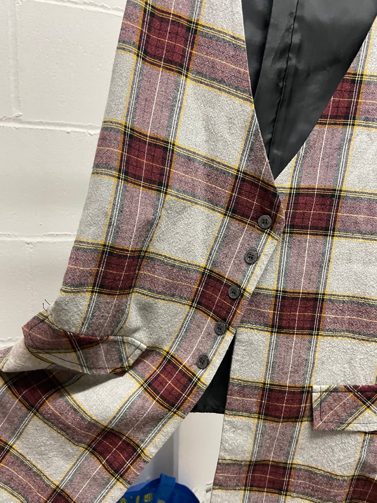 Gilet svasato tartan Manila Grace, taglia S