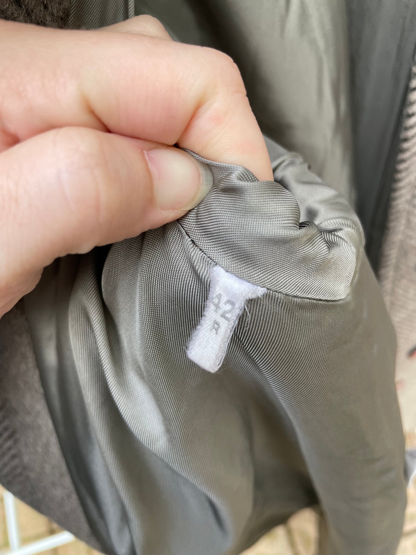 Cappotto monopetto sartoriale spigato in lana