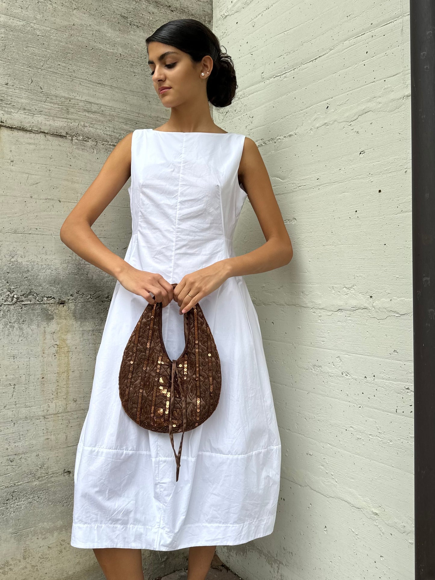 Abito midi 100% cotone, taglia S