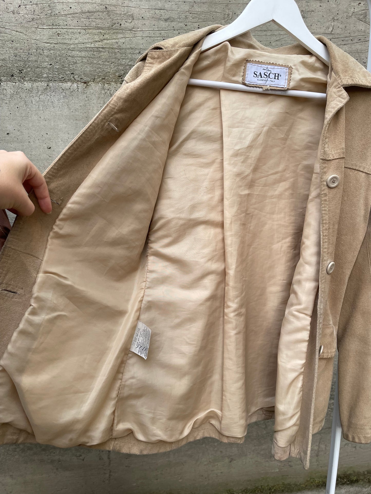 Blazer suede sabbia - taglia S/M