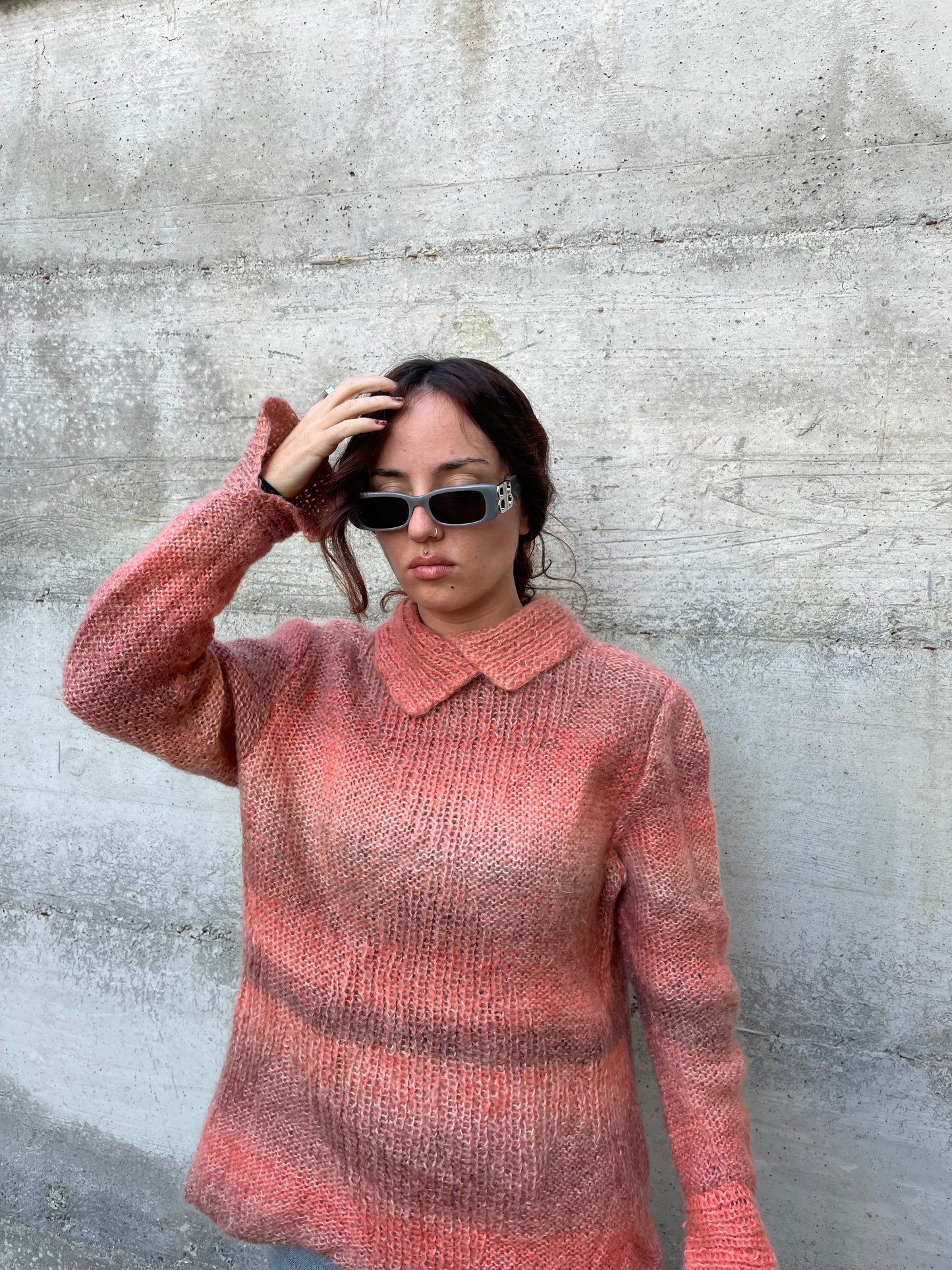 Maglione crochet handmade in lana