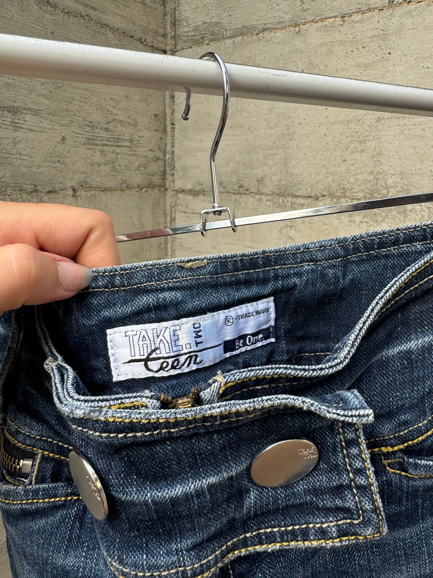 Mini Y2K in denim vita media, taglia S