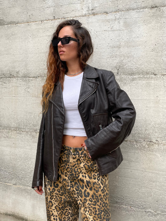 Chiodo vintage testa di moro Made in England, taglia S uomo