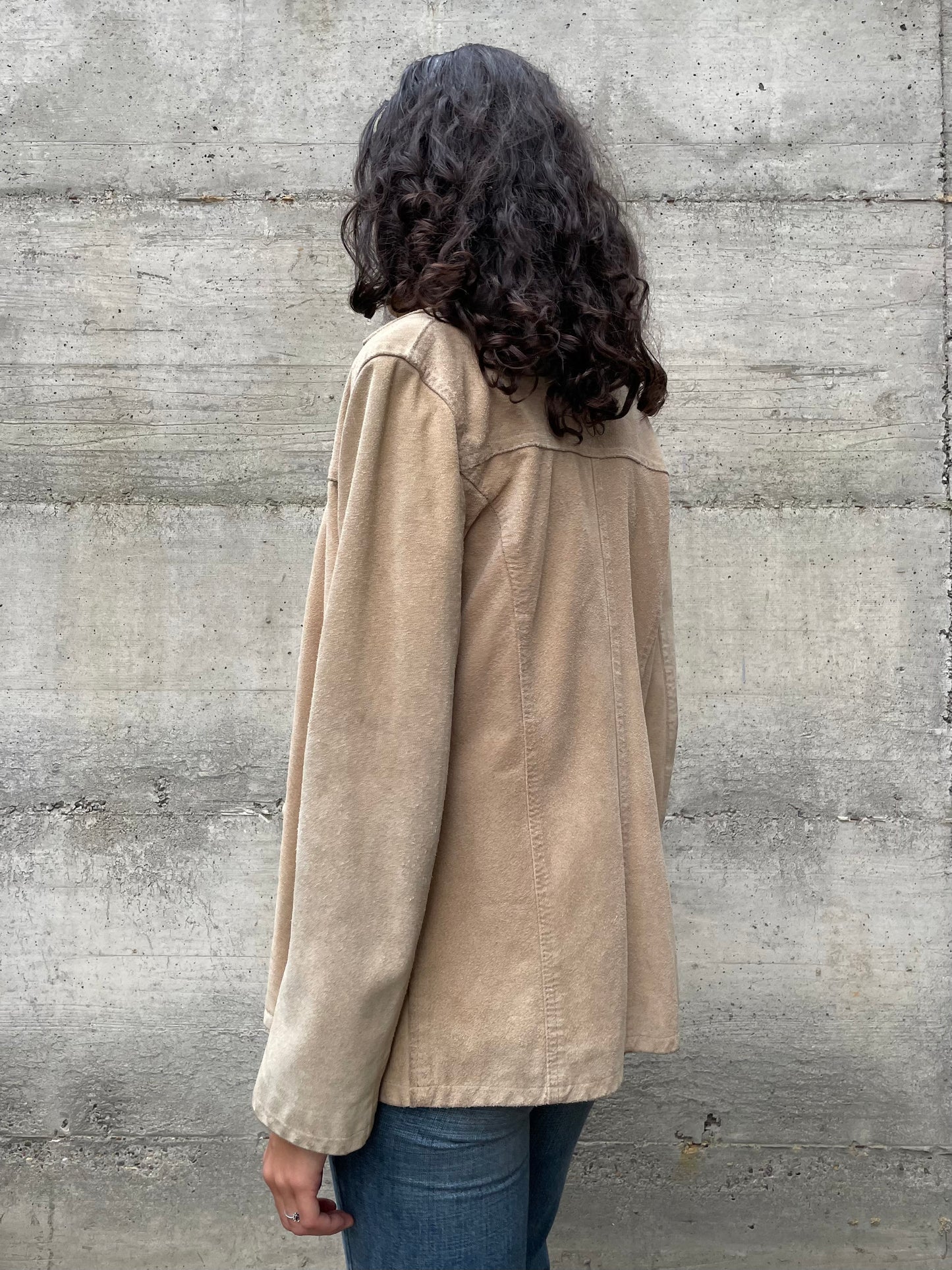 Blazer suede sabbia - taglia S/M