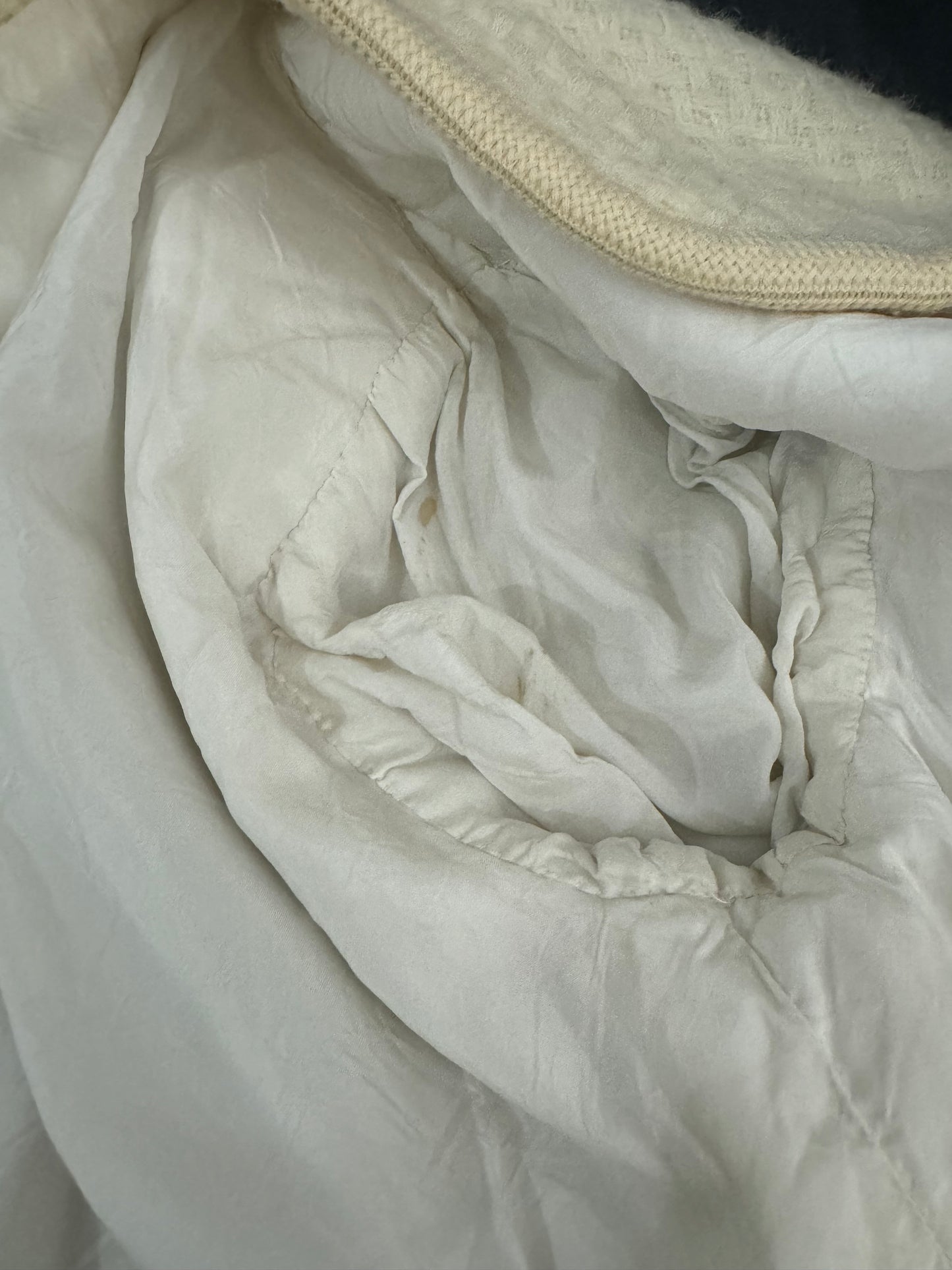 Giacca bolero lavorata color burro in misto lana