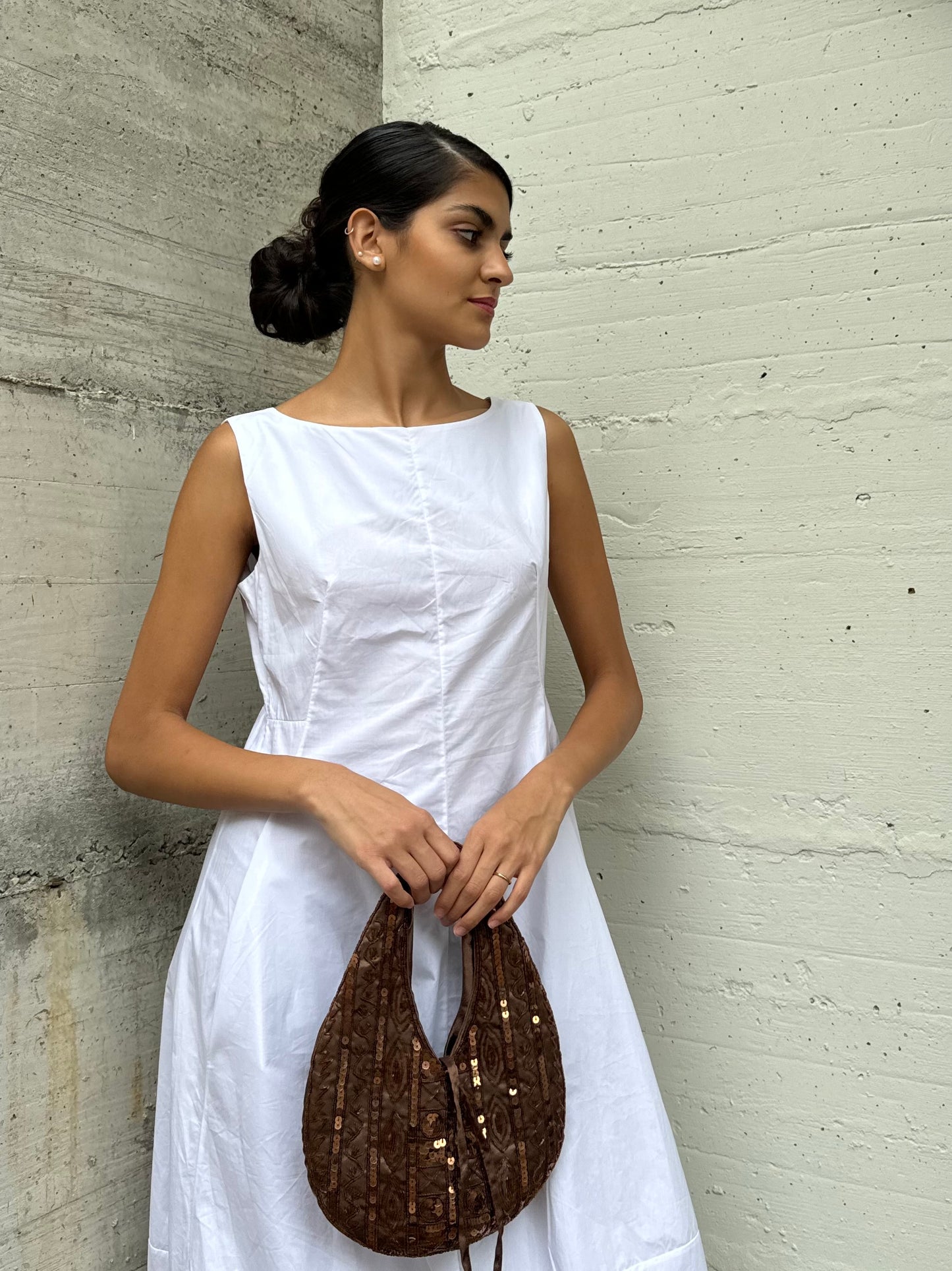 Abito midi 100% cotone, taglia S