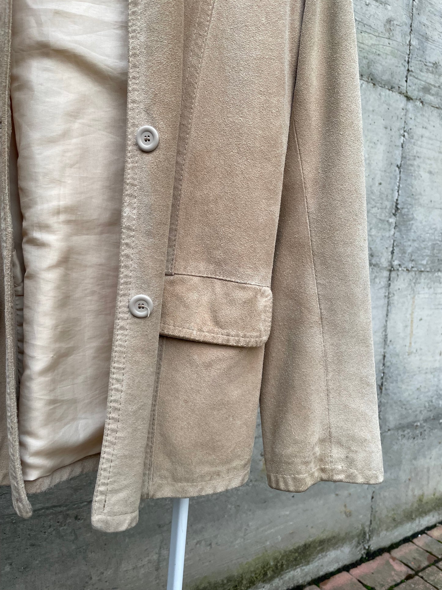 Blazer suede sabbia - taglia S/M