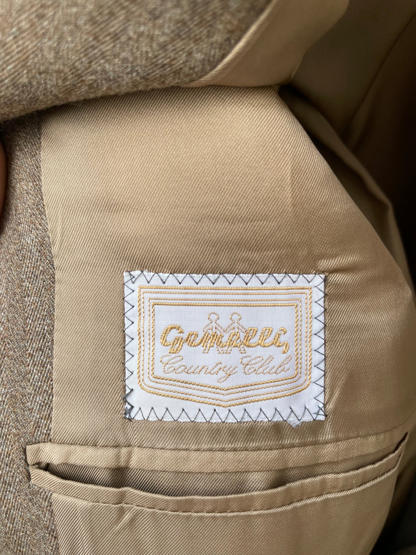 Soprabito cachi gessato mezza stagione 100% lana - 44it donna