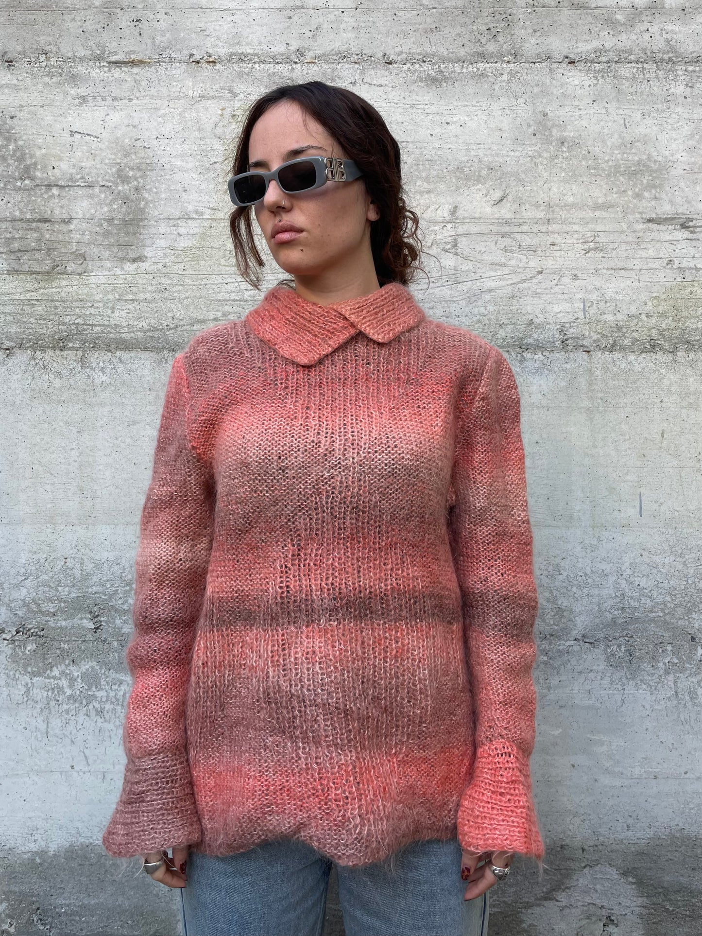 Maglione crochet handmade in lana