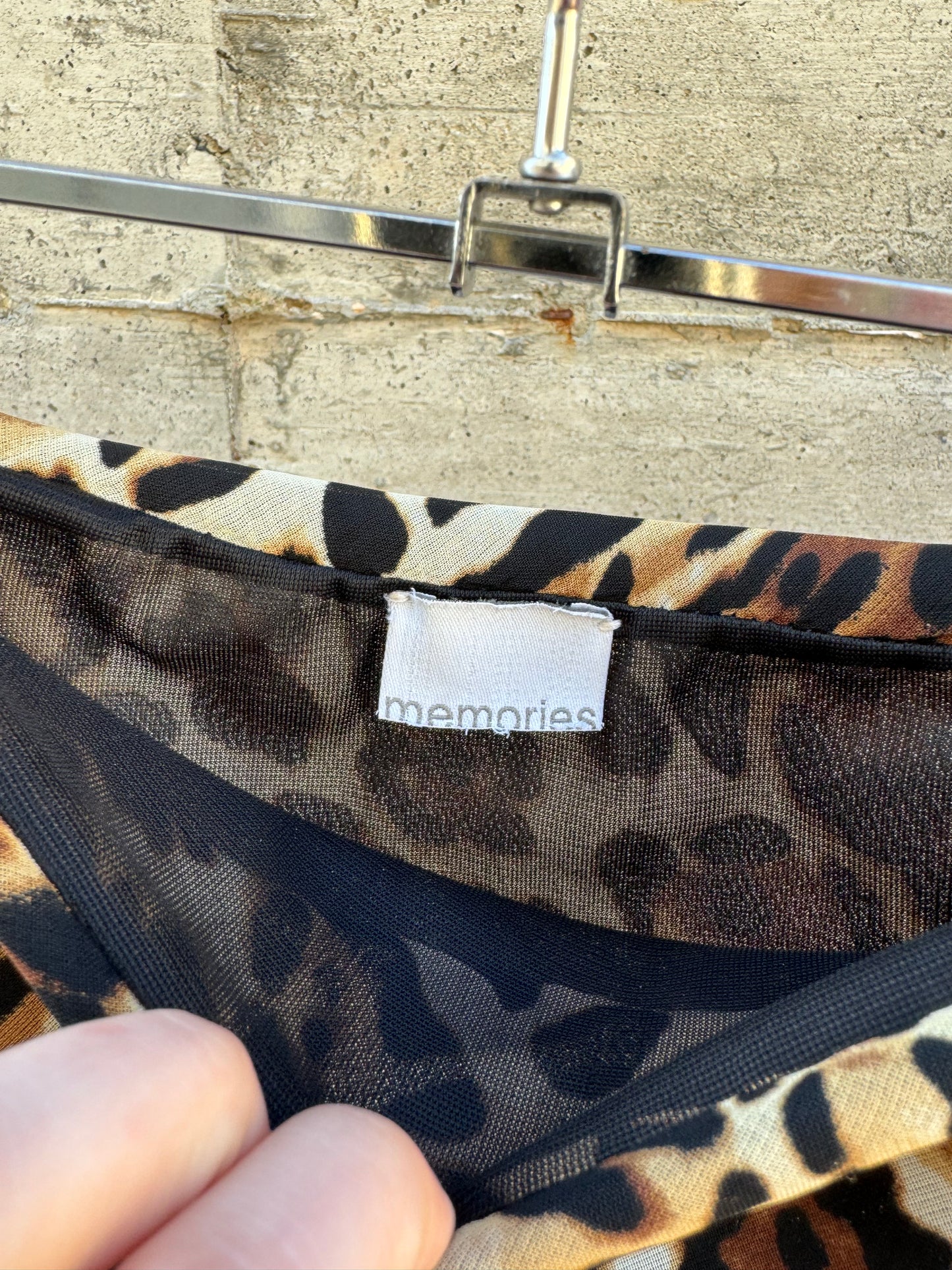 Gonna midi Y2K animalier in viscosa