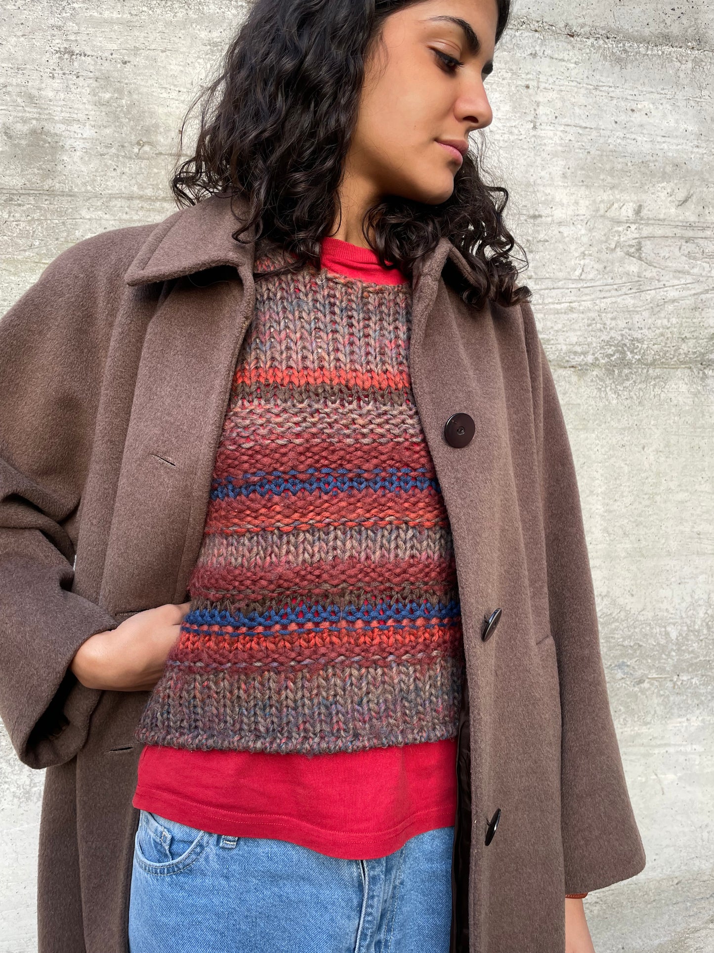 Gilet crochet Nara misto lana e alpaca