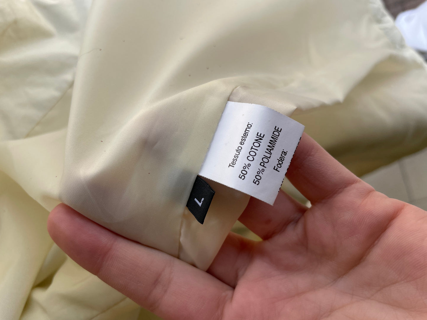 Giacca leggera trapuntata misto cotone avorio - Andrea Marè