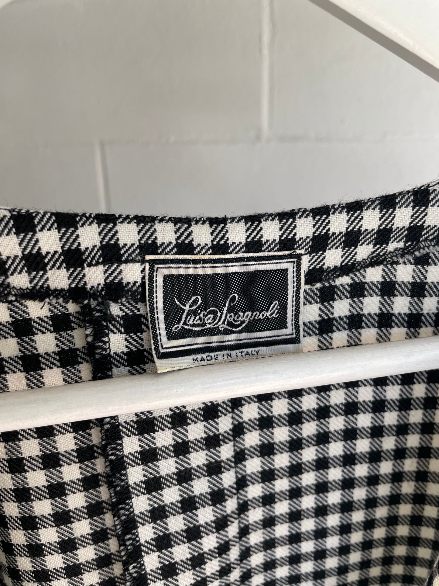 Vestito midi vichy bianco e nero Luisa Spagnoli - M/L