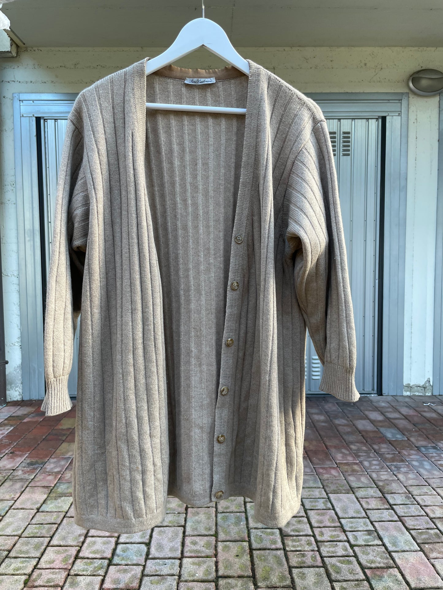 Cardigan lungo 100% cashmere, taglia unica
