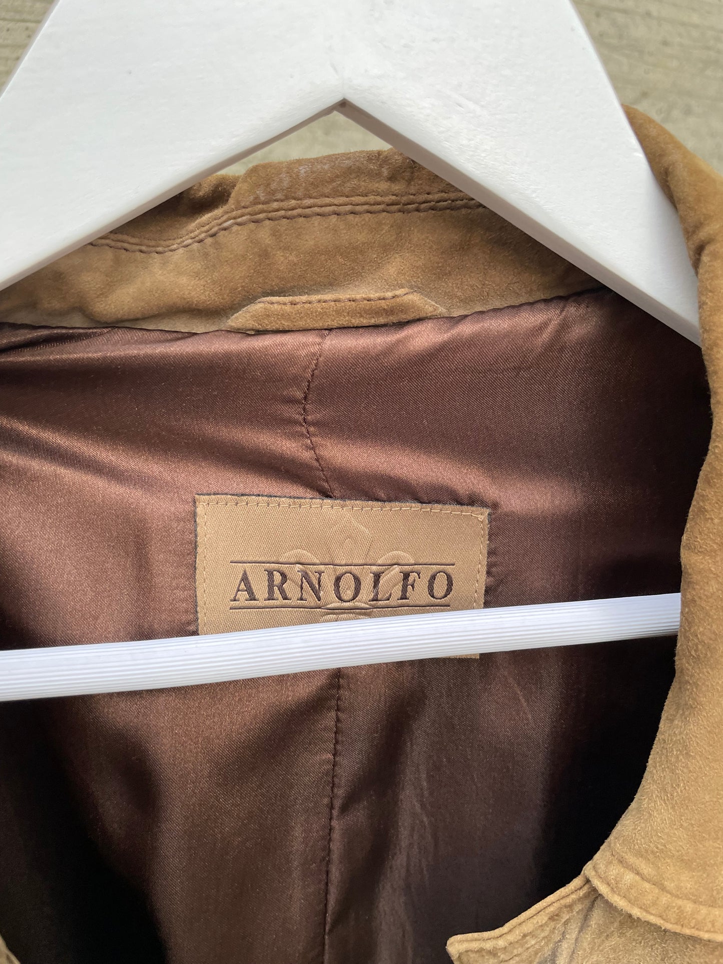 Blazer oversize suede marrone - taglia L