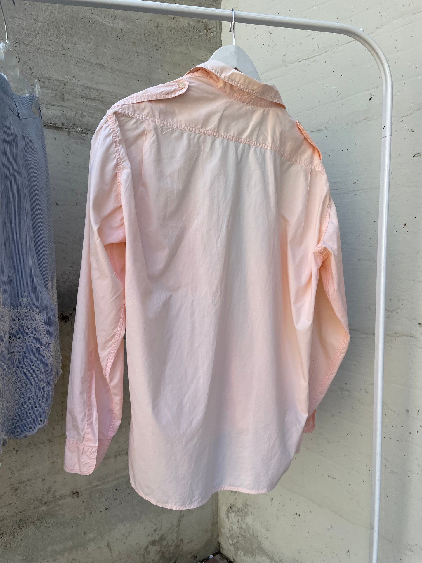 Camicia safari Aspesi in cotone rosa cipria - taglia M