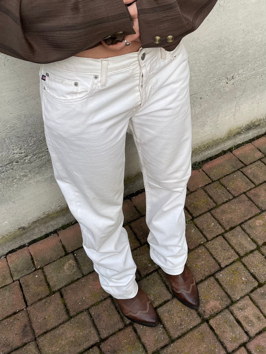 Jeans baggy bianco Polo Ralph Lauren 100% cotone