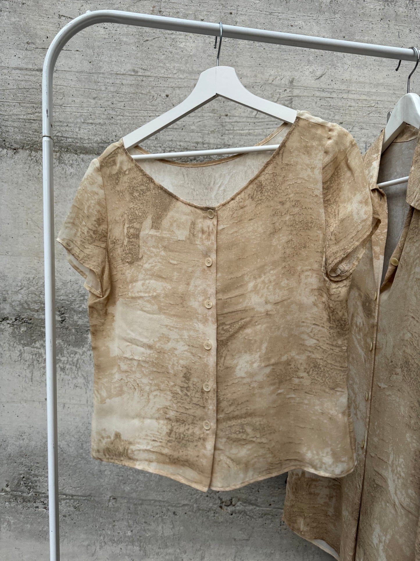 Camicetta sartoriale in crepe di viscosa - *completo