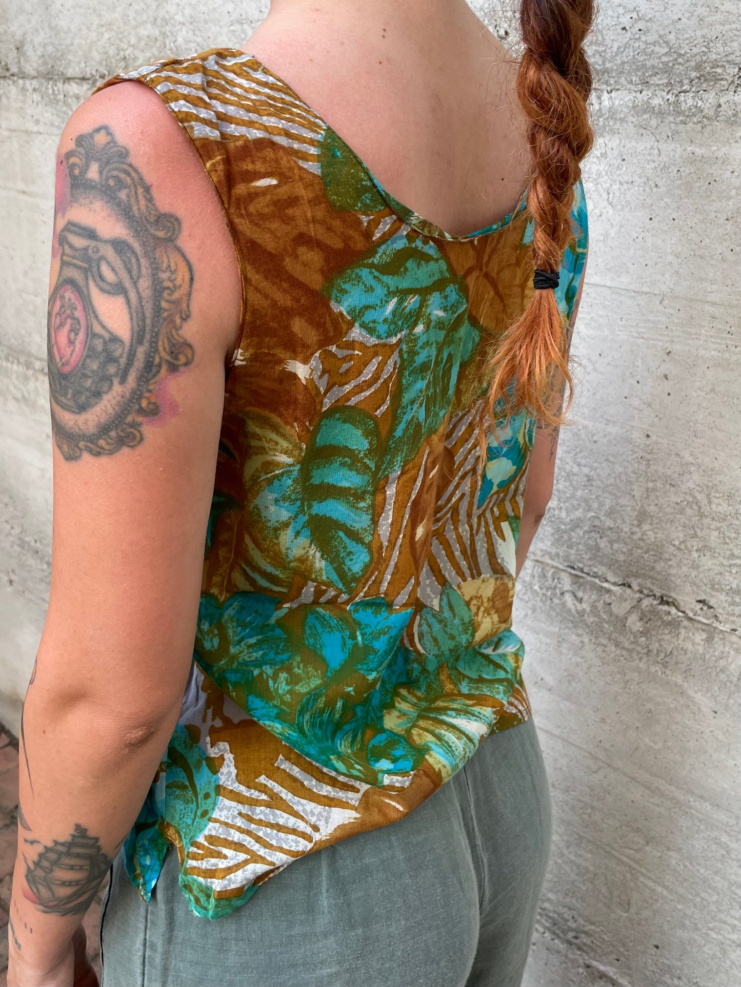 Top fantasia 100% viscosa, taglia S/M