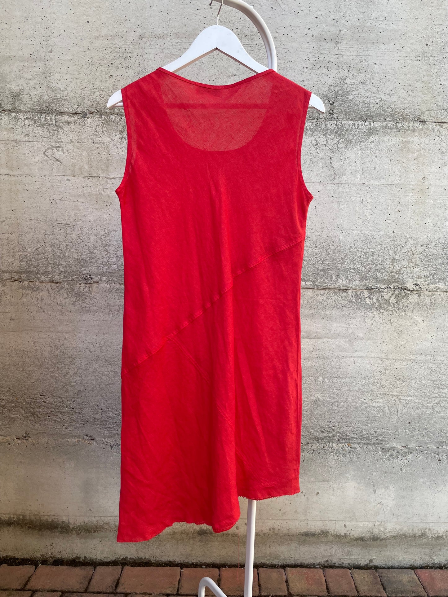 Abitino vintage svasato 100% lino - taglia S/M