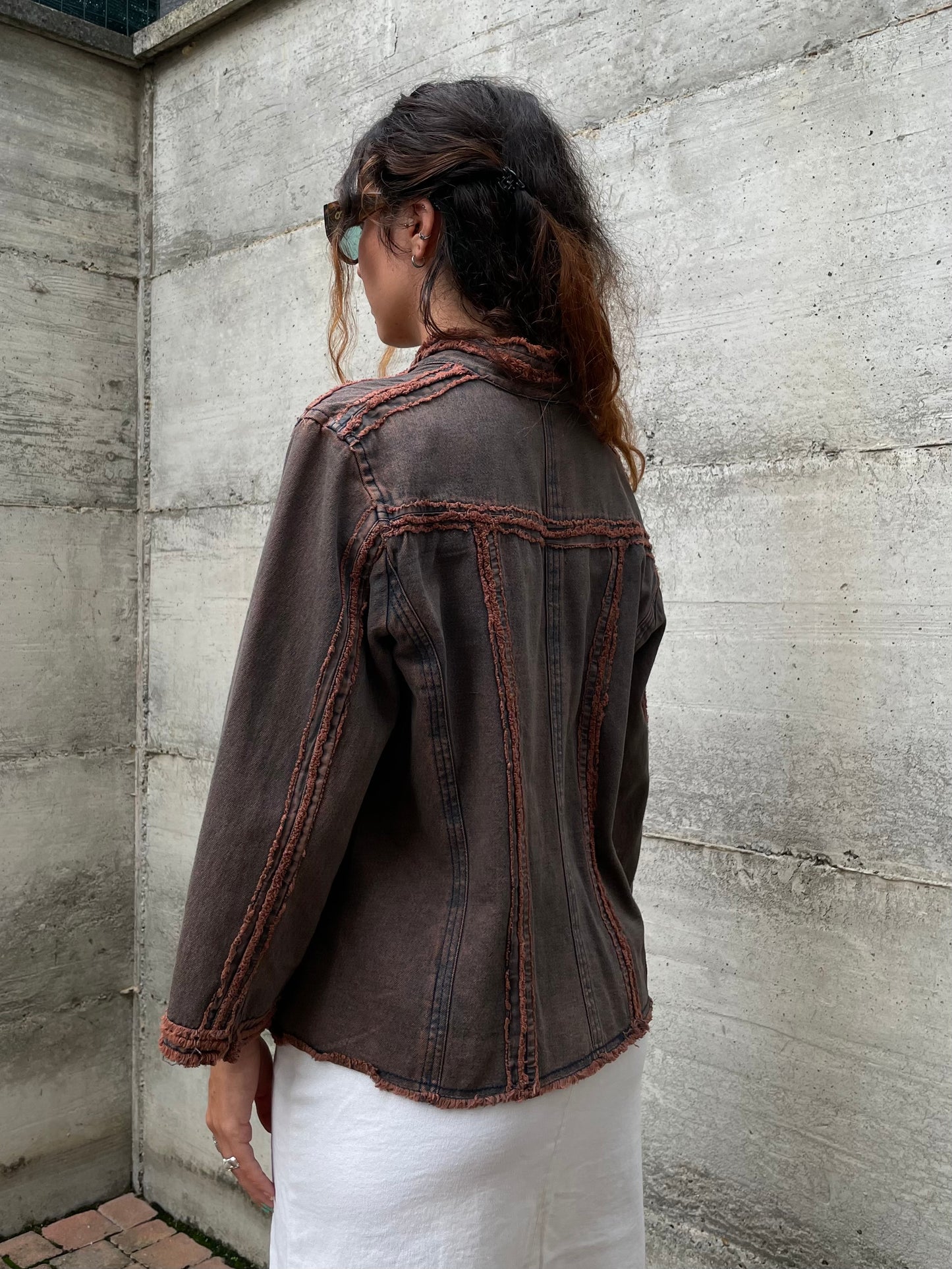 Giacchino vintage denim sfumato - taglia M