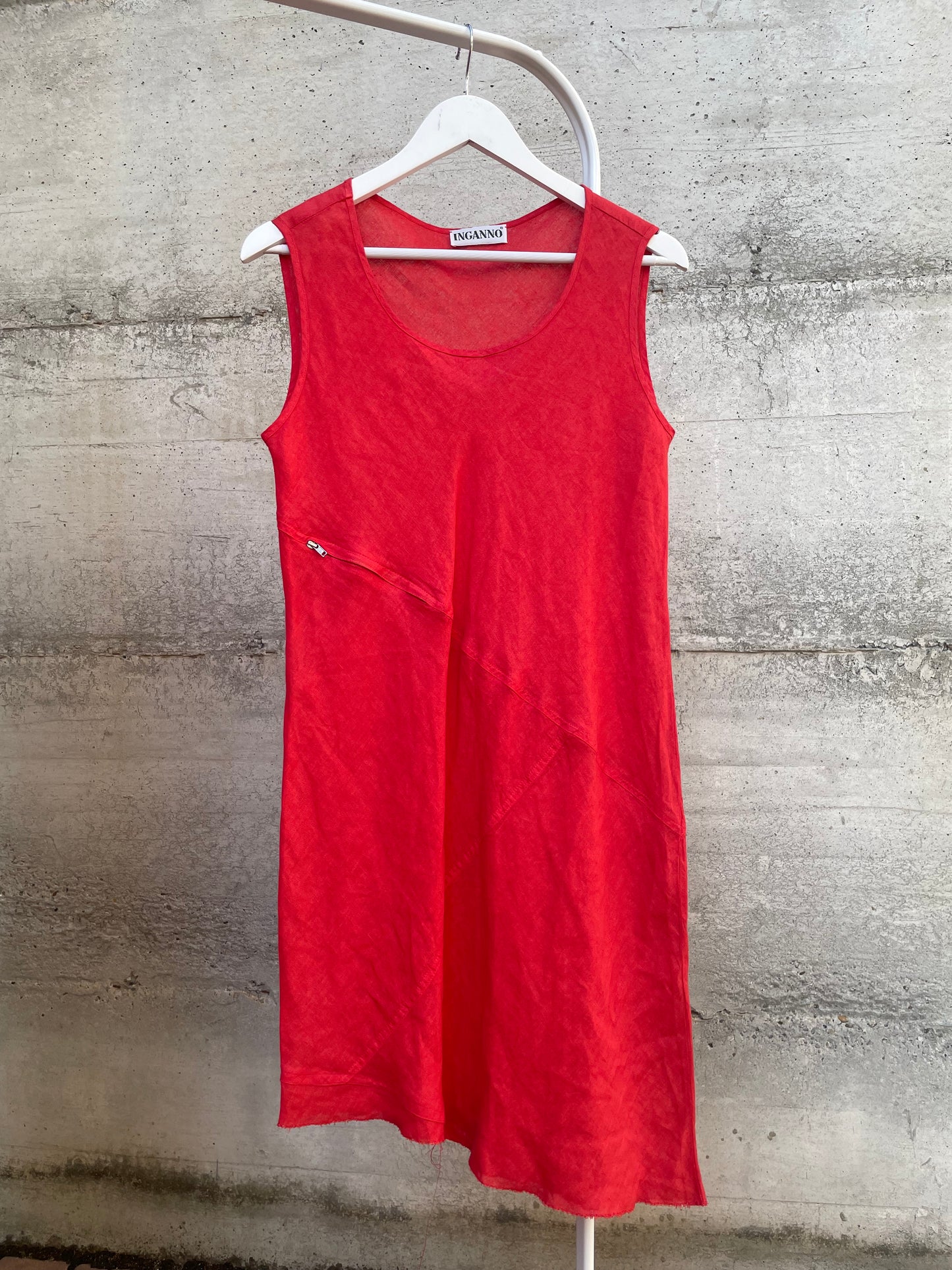 Abitino vintage svasato 100% lino - taglia S/M