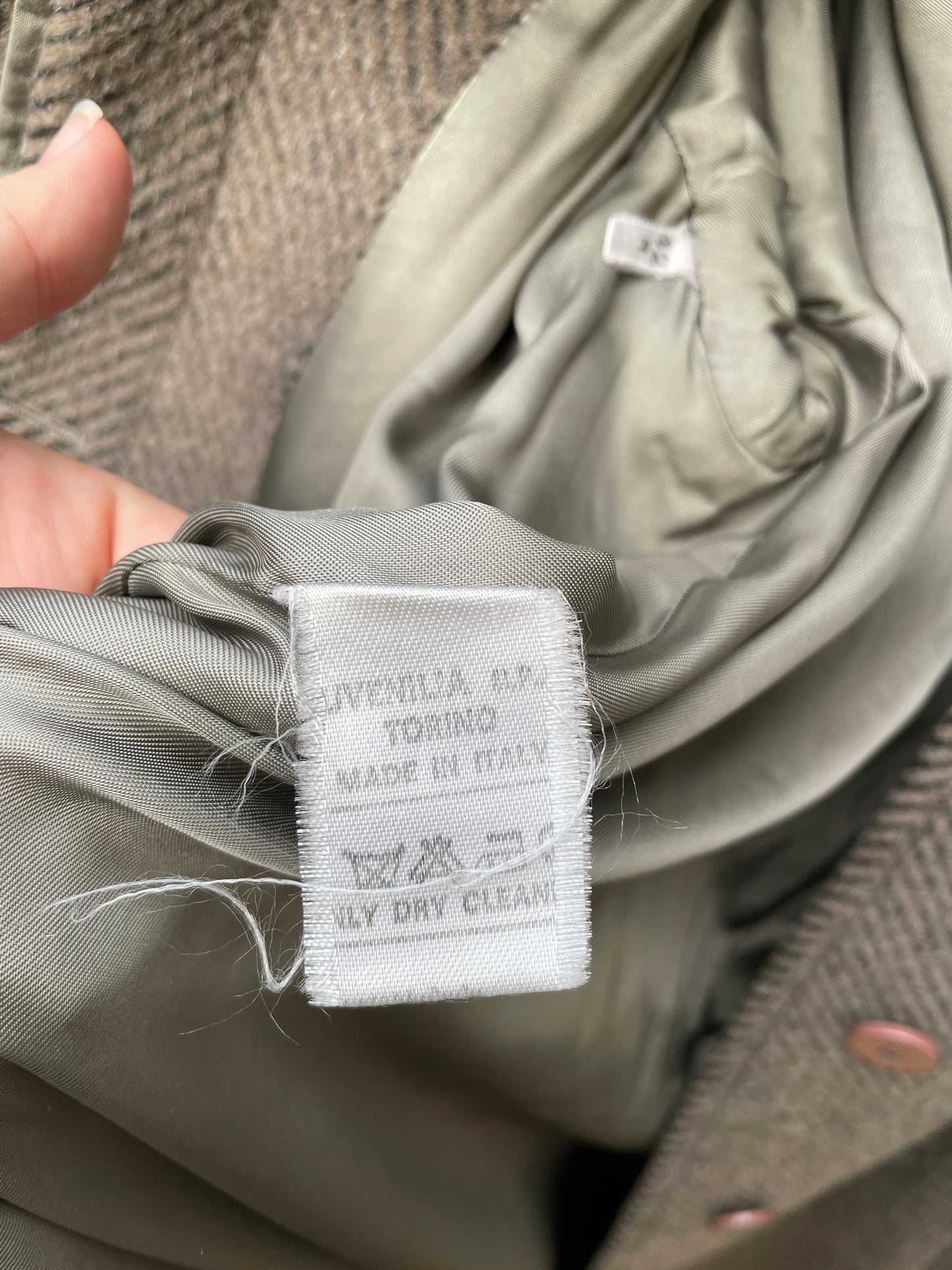 Cappotto monopetto sartoriale spigato in lana