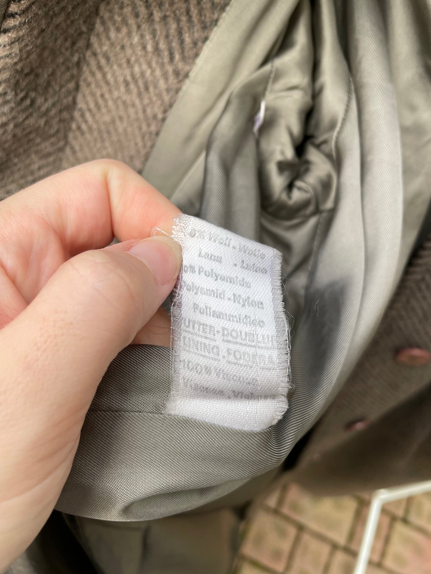 Cappotto monopetto sartoriale spigato in lana