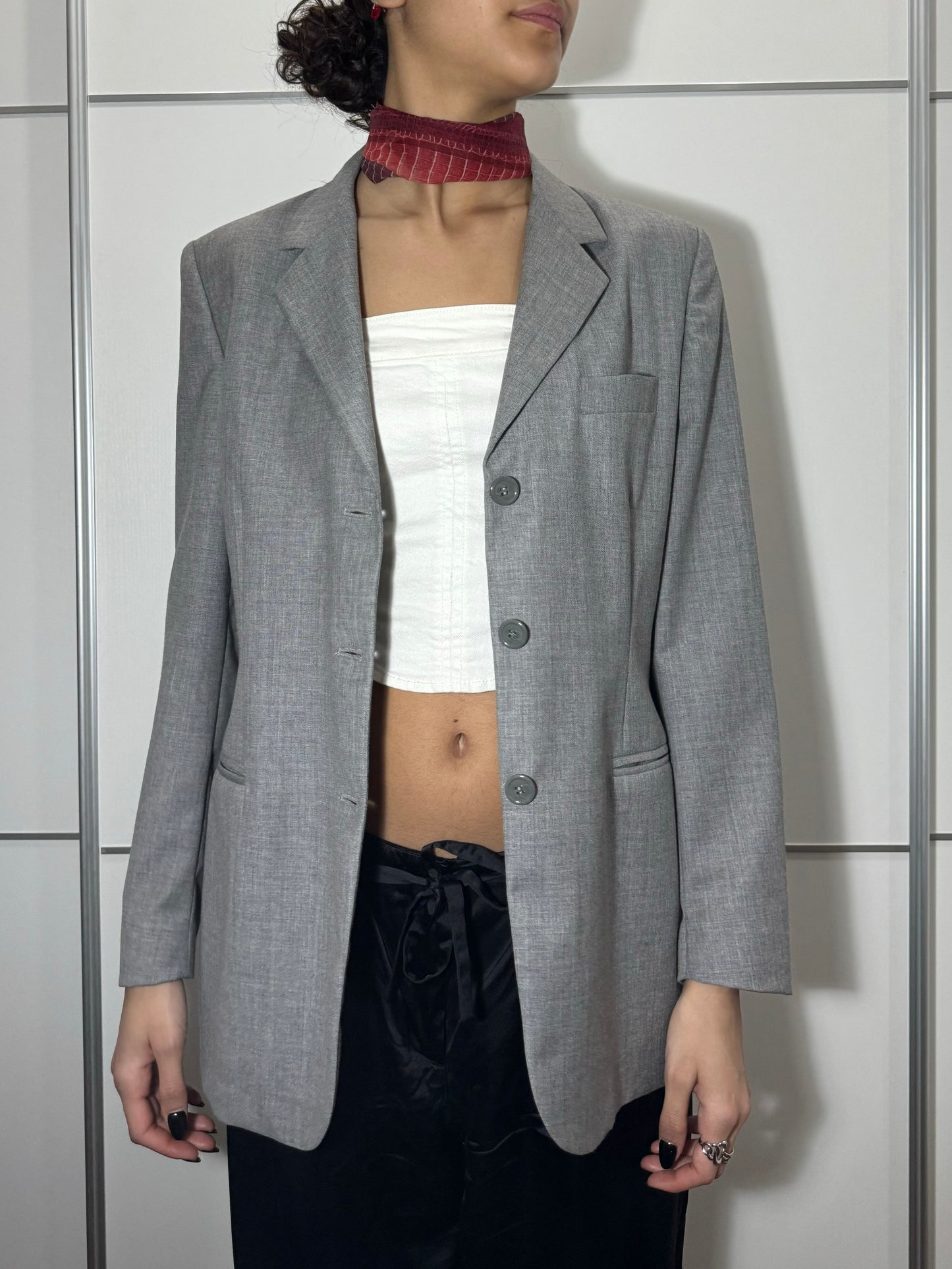 Blazer donna monopetto in pura lana vergine
